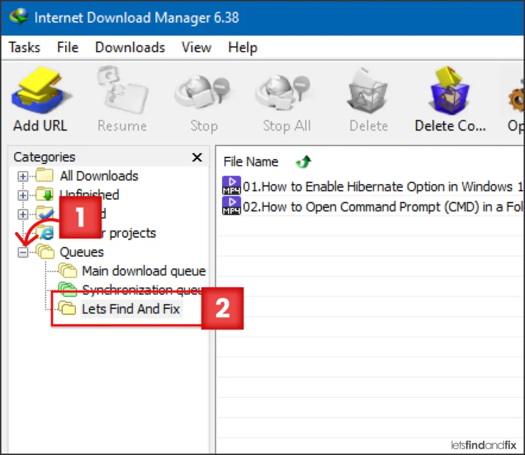 Accessing Queue in Categories