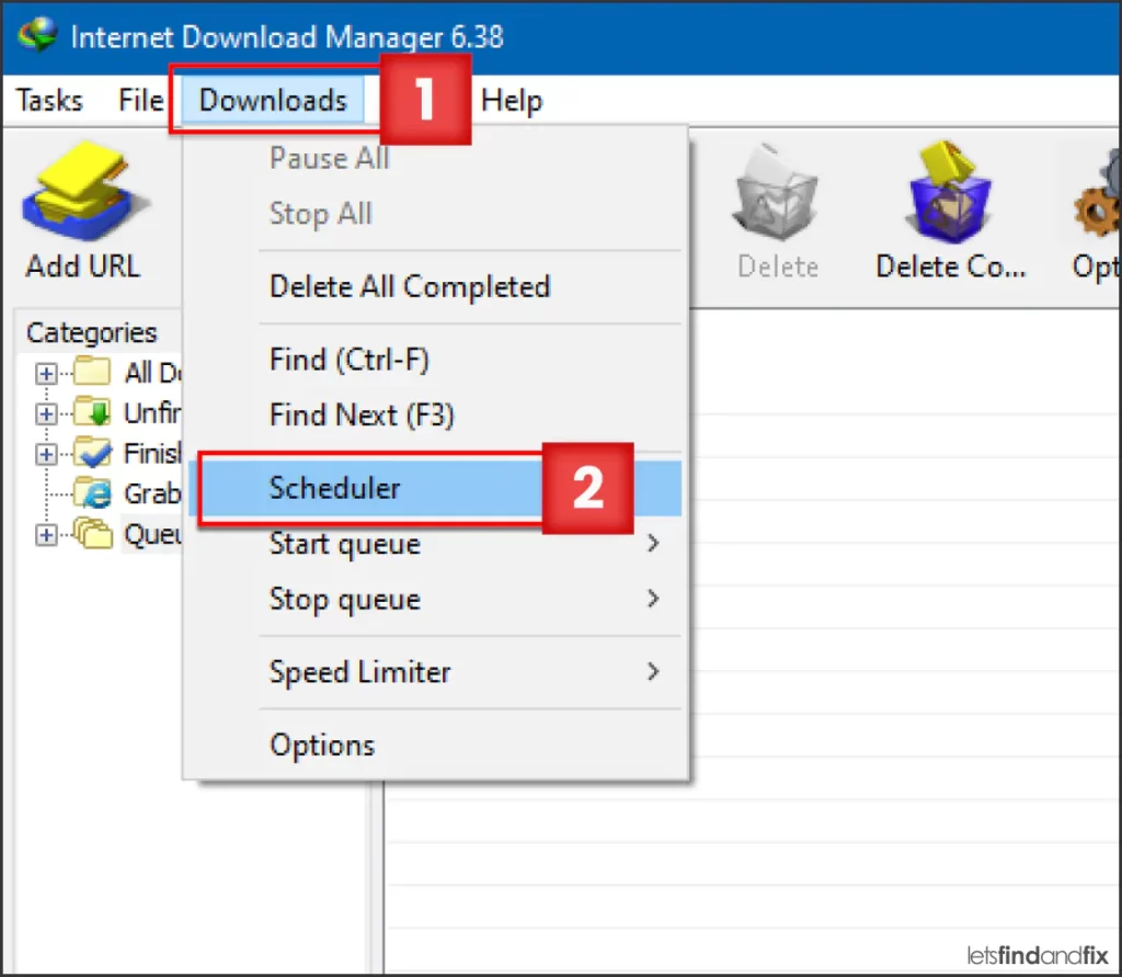 Accessing Scheduler via Context Menu